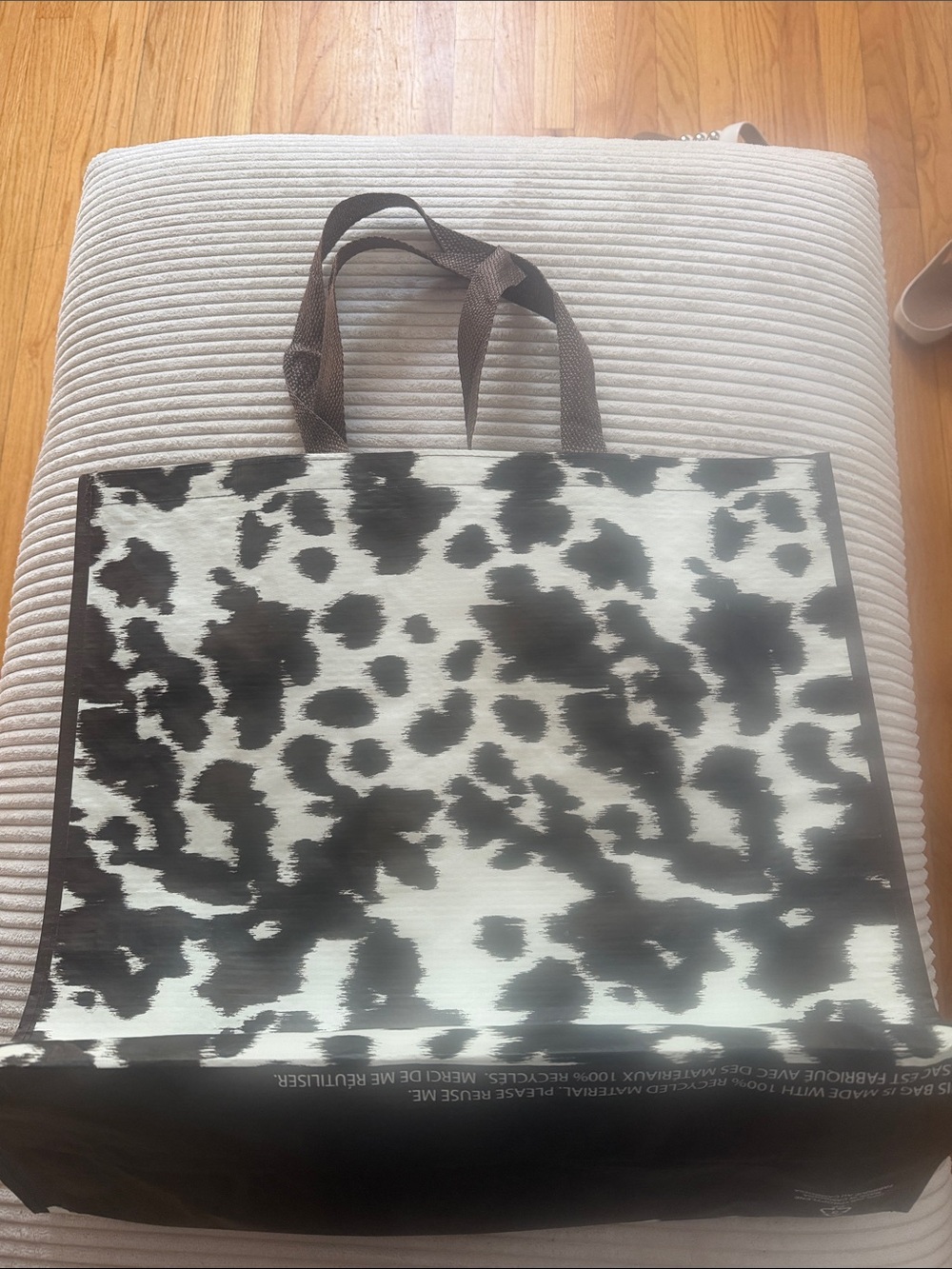 Homegoods TJMaxx Marshalls Viral Western Cow Print Tote Bag NWOT
